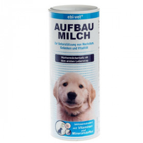 Сухо мляко за малки кученца Ebi-Vet Aufbrau Milch 400 гр. - за подпомагане на растежа, ставите и жизнеността на кученцата
